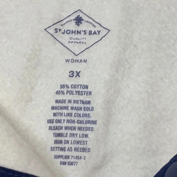 St John’s Bay Pullover Sweater Women’s 3X New - Picture 9 of 11